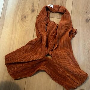 DO+BE L Women’s Terracotta Wrap Crop Top